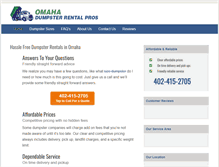 Tablet Screenshot of dumpsterrentalomaha.org